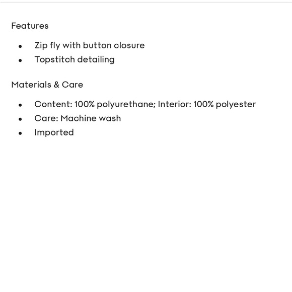 Aritzia Wilfred Cropped Melina Black Vegan Leather pants size 4 - Picture 5 of 11